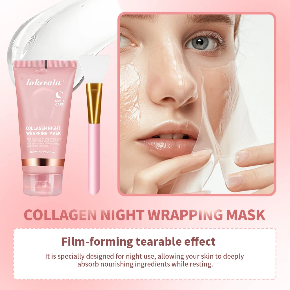 Lakerain Collagen Overnight Mask & Brush Set