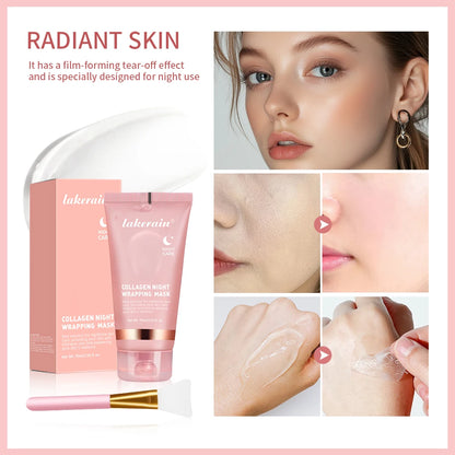 Lakerain Collagen Overnight Mask & Brush Set