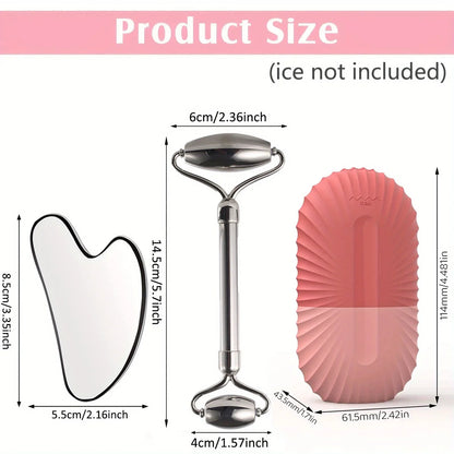 3-Piece Ice Sculpt Facial Roller Set